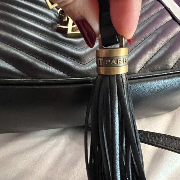 Black YSL Lou Camera Bag (Gold Hardware) - Picture 10 of 11